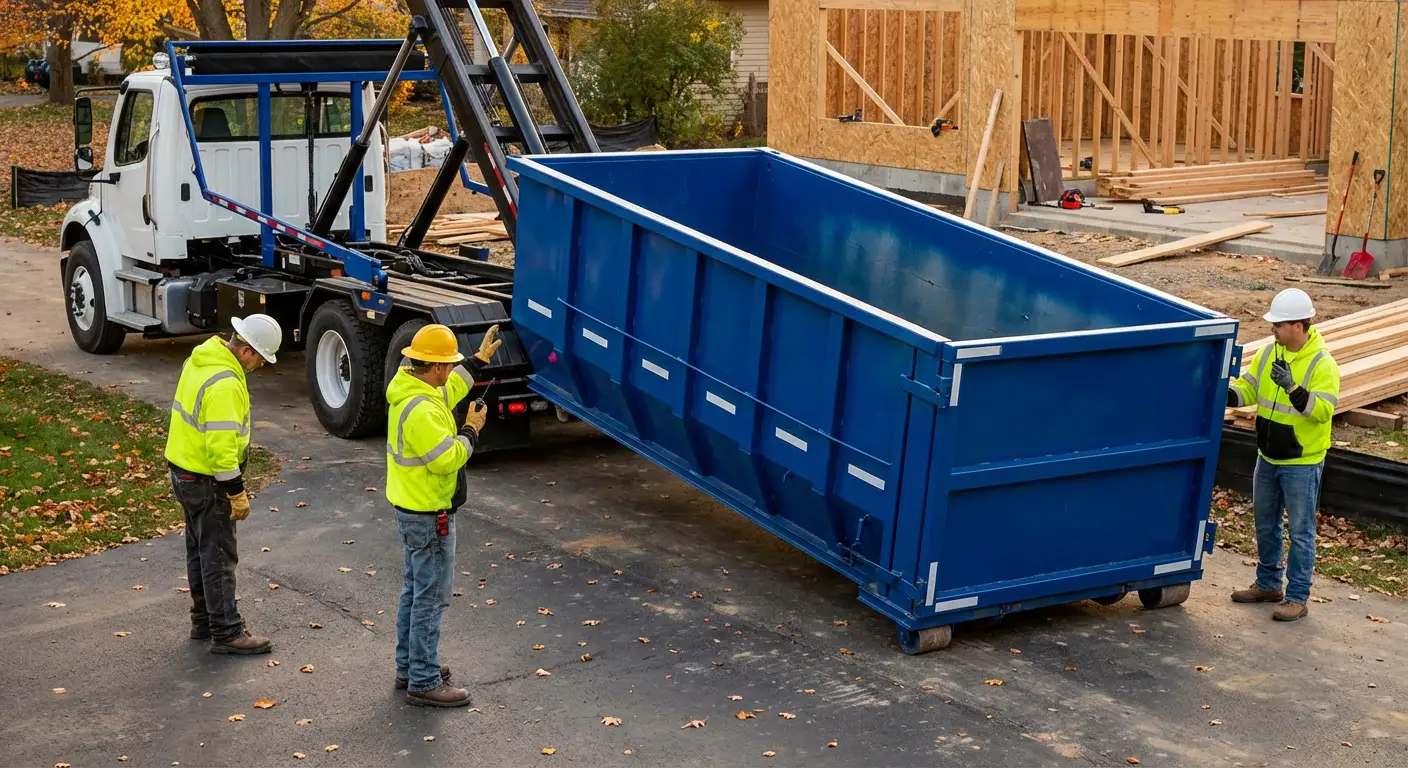 Construction dumpster delivery and waste management in Millbrook, AL